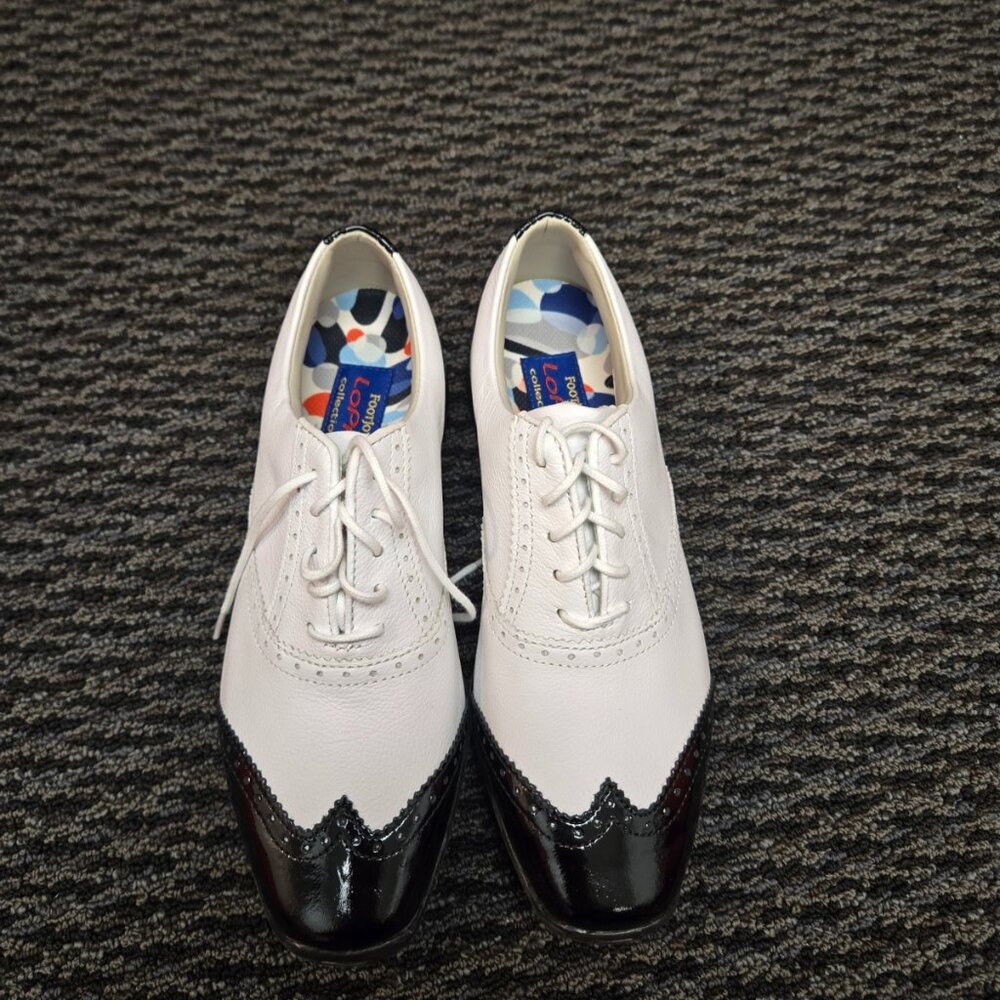FootJoy LoPro Collection Women's Golf Shoes Classic Black White Wingtip Size 6M